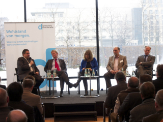 Sigmar Gabriel, Reiner Hoffmann, Petra Pinzler, Hartmut Vogtmann, Jürgen Trittin